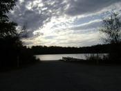 Close to sunset.