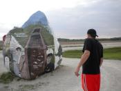 Austin checking out the east side of the rock!