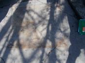 Empty spot - rusty outline