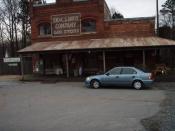 Cachemobile in front of general store