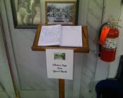 The guestbook itself