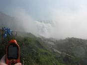 Rayman at the base of American Falls