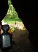 Inside the tunnel looking out