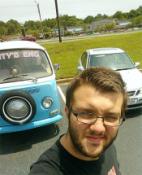 Me and Megazord at the Bus