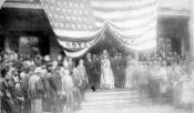 President Cleveland and entourage at hotel