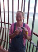 Laura at the top of old barney